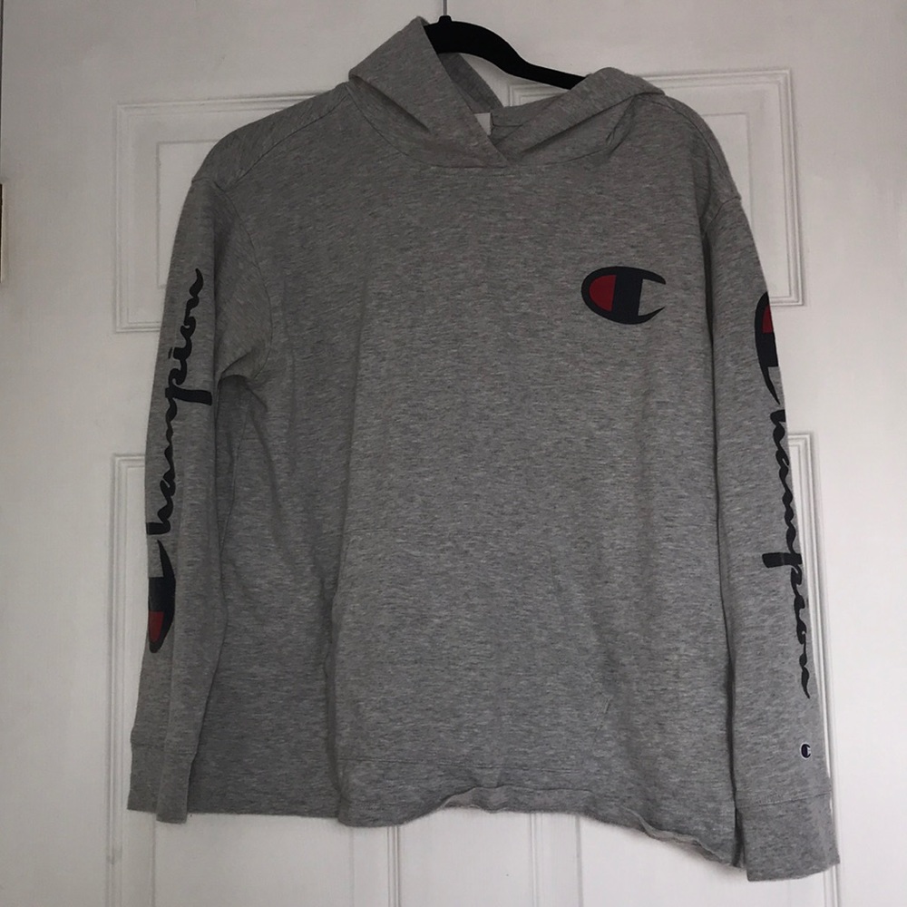 CHAMPION gray sweatshirt hoodie